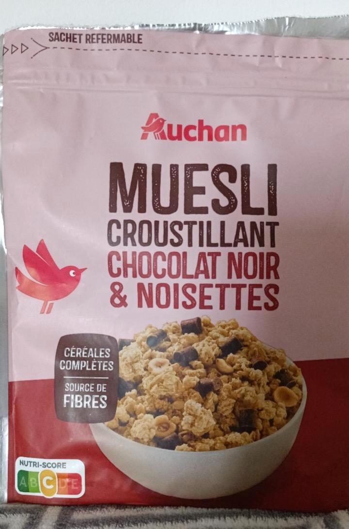 Képek - Muesli croustillant Chocolat noir & noisettes Auchan