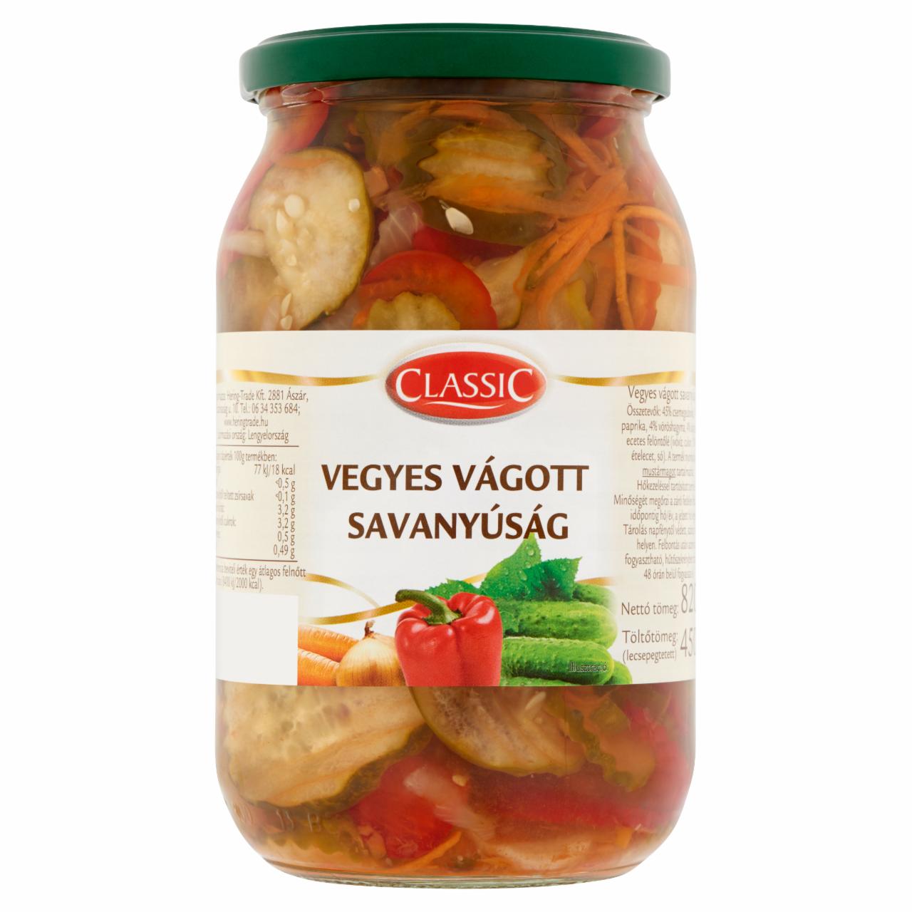 Képek - Classic vegyes vágott savanyúság 820 g