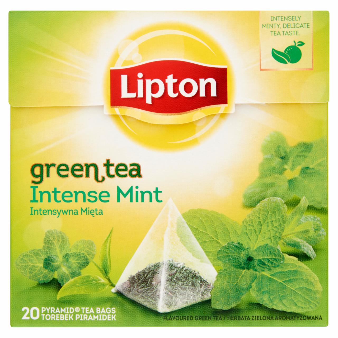 Képek - Lipton Menta zöld tea 20 piramis filter