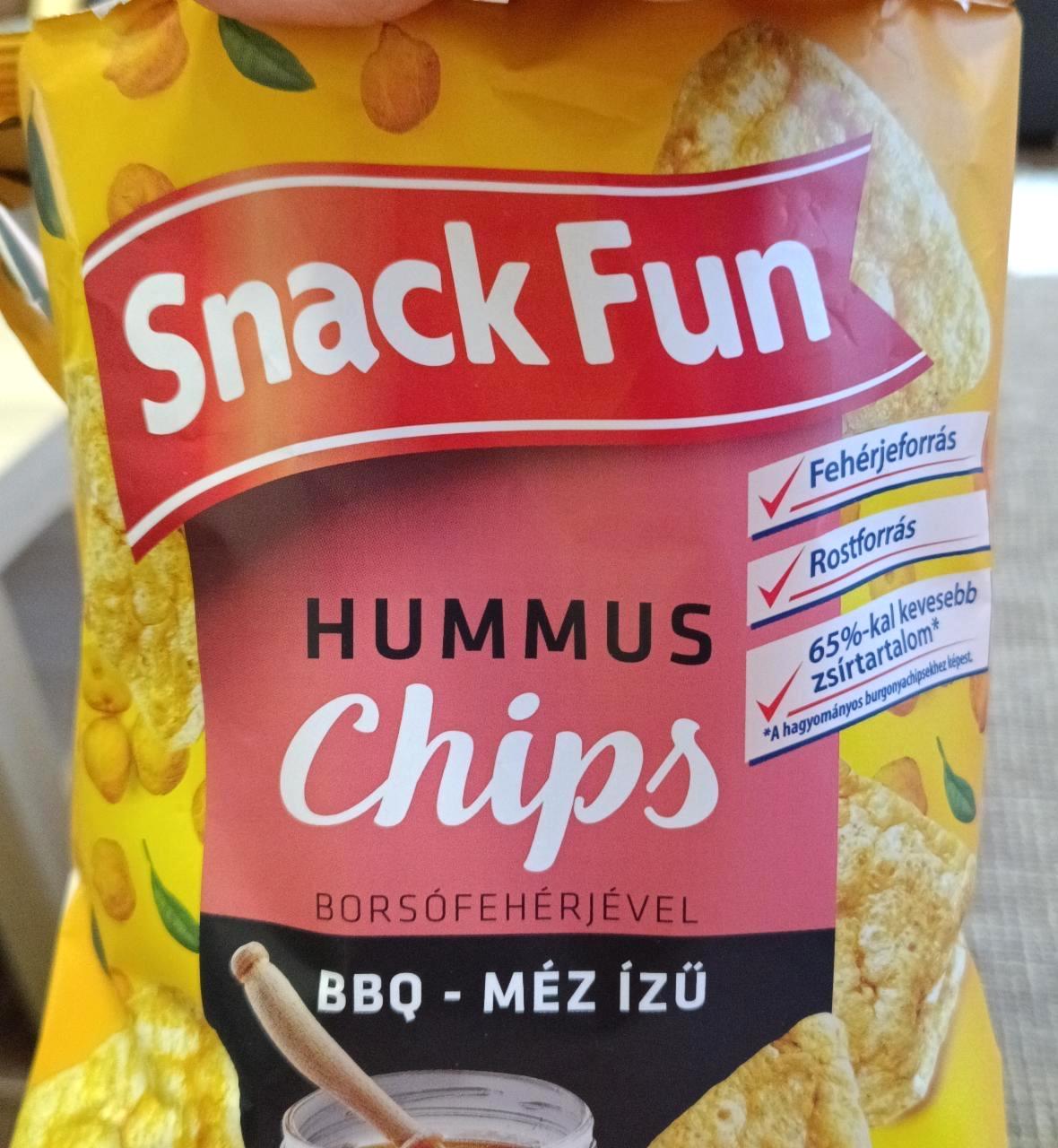 Képek - Hummus chips BBQ-méz ízű Snack Fun