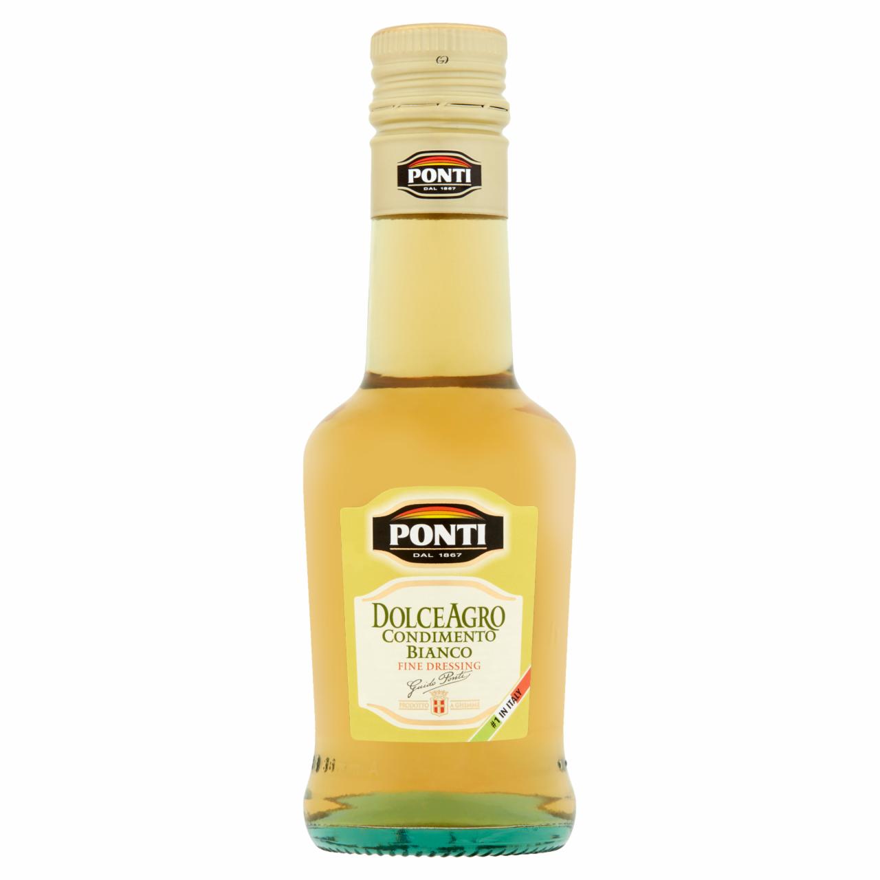 Képek - Ponti DolceAgro fehérborecetes öntet 5% 250 ml