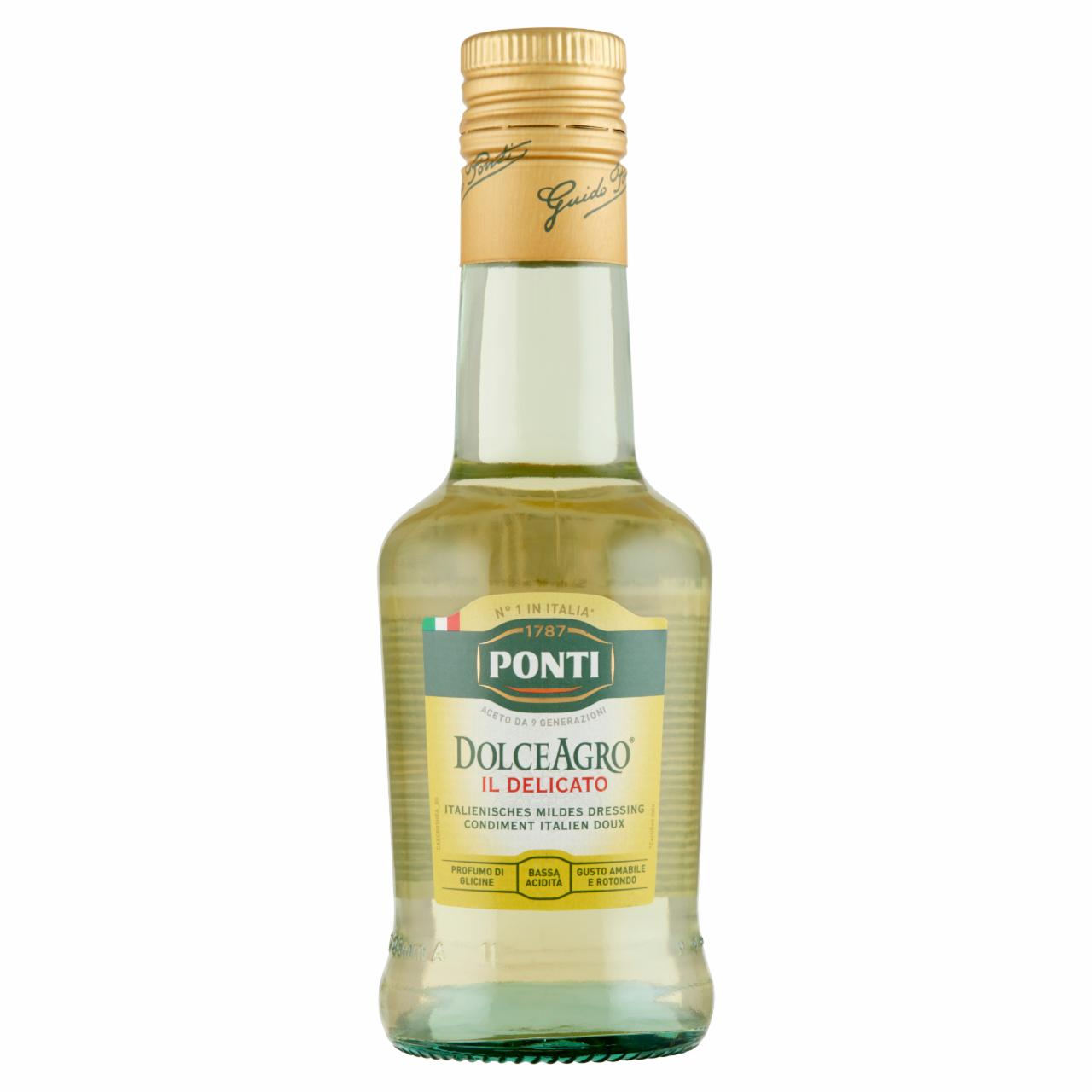 Képek - Ponti DolceAgro fehérborecetes öntet 5% 250 ml