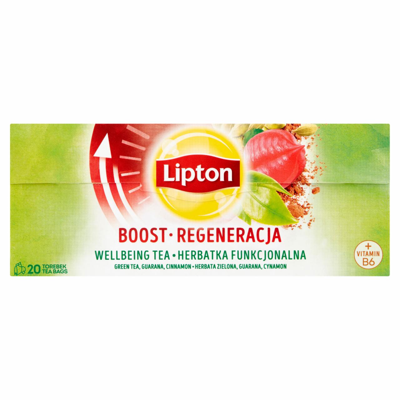 Képek - Lipton Boost ízesített zöld tea és herbatea B6-vitaminnal 20 filter