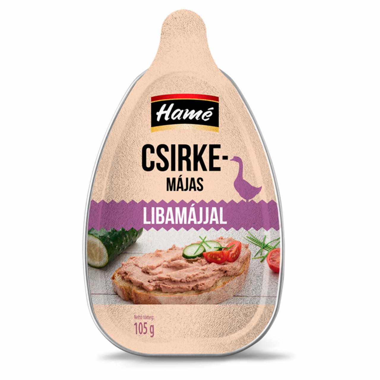 Képek - Hamé csirkemájas libamájjal 105 g