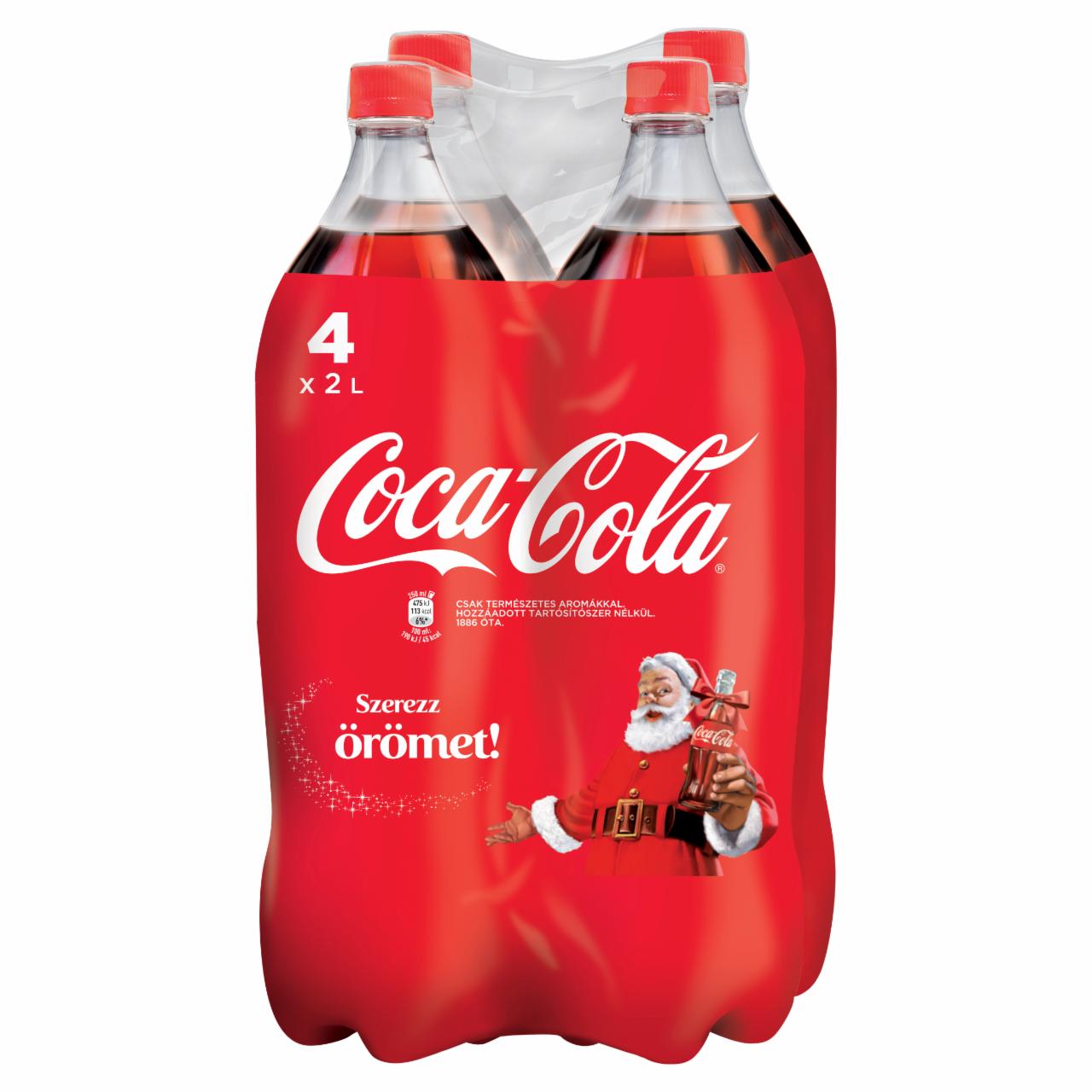 Képek - Coca-Cola colaízű szénsavas üdítőital 4 x 2 l