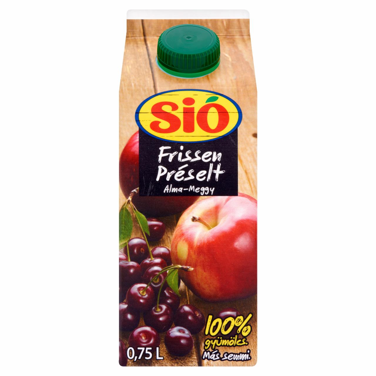 Képek - Sió frissen préselt alma-meggylé 0,75 l