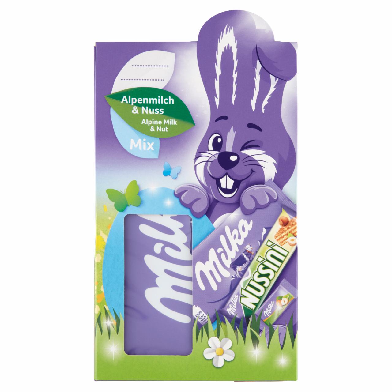 Képek - Milka Alpine Milk & Nut Mix ajándékcsomag 163 g