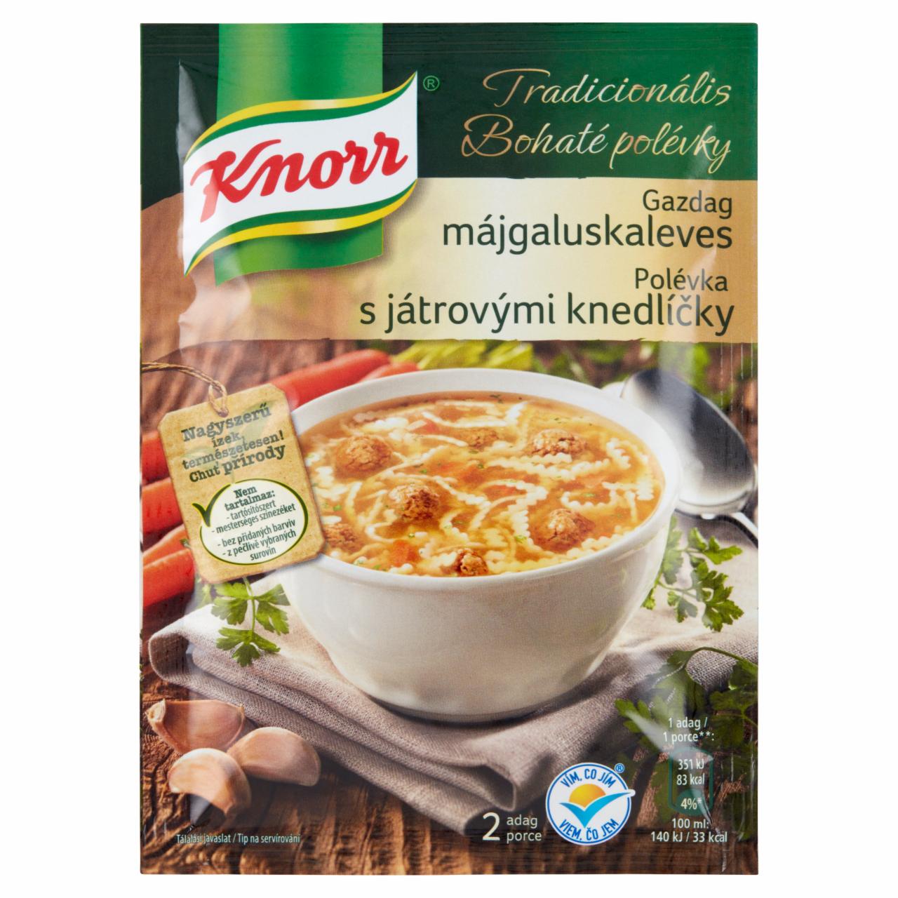 Képek - Knorr Tradicionális gazdag májgaluskaleves 44 g