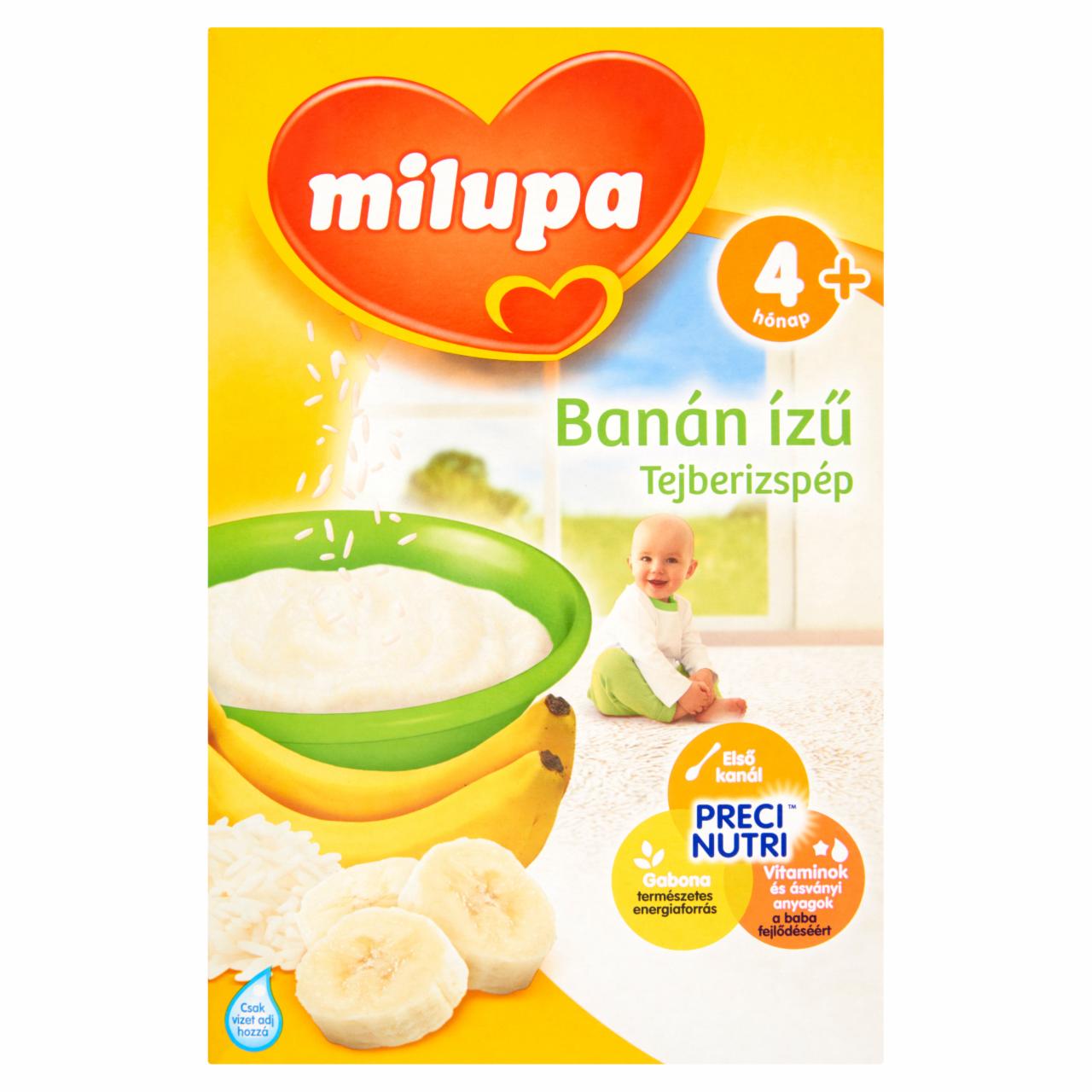 Képek - Milupa banán ízű tejberizspép 4 hó+ 250 g