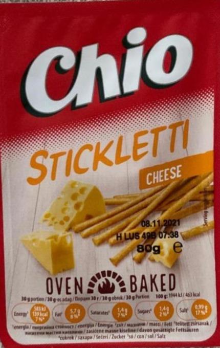 Képek - Chio Stickletti sajtos pálcika 80 g