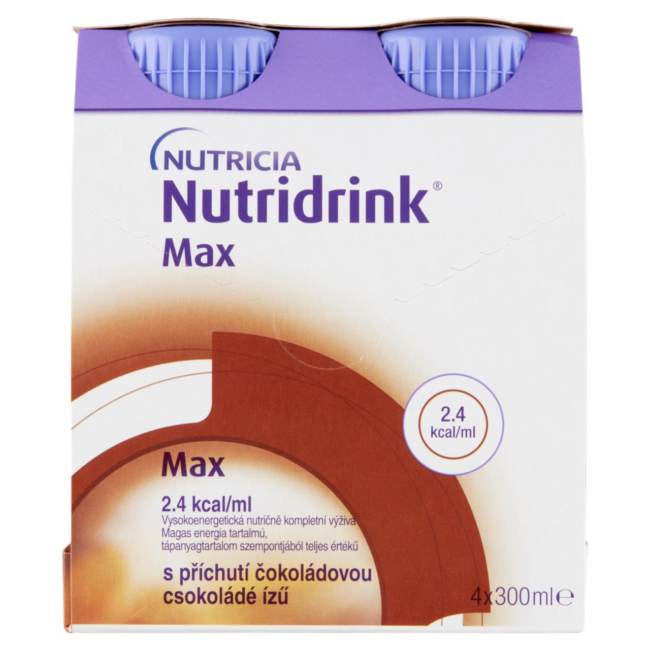 Képek - Nutridrink Max csokoládé ízű speciális gyógyászati célra szánt élelmiszer 24 x 300 ml