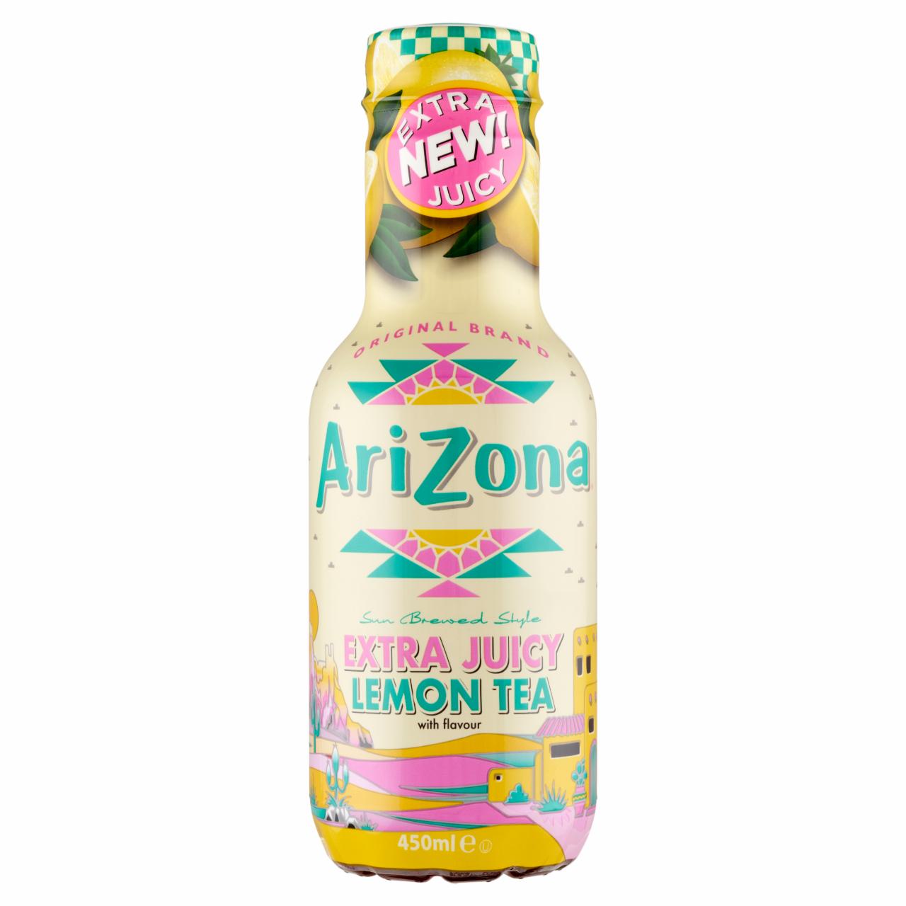Képek - Arizona citrom ízű szénsavmentes üdítőital fekete tea kivonattal 450 ml 