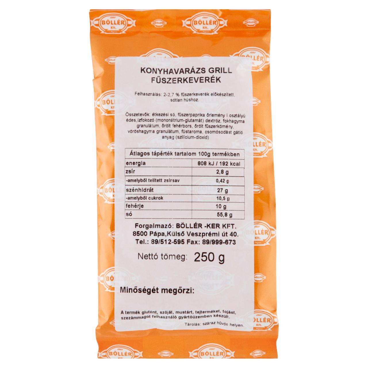 Képek - Böllér Konyhavarázs grill fűszerkeverék 250 g