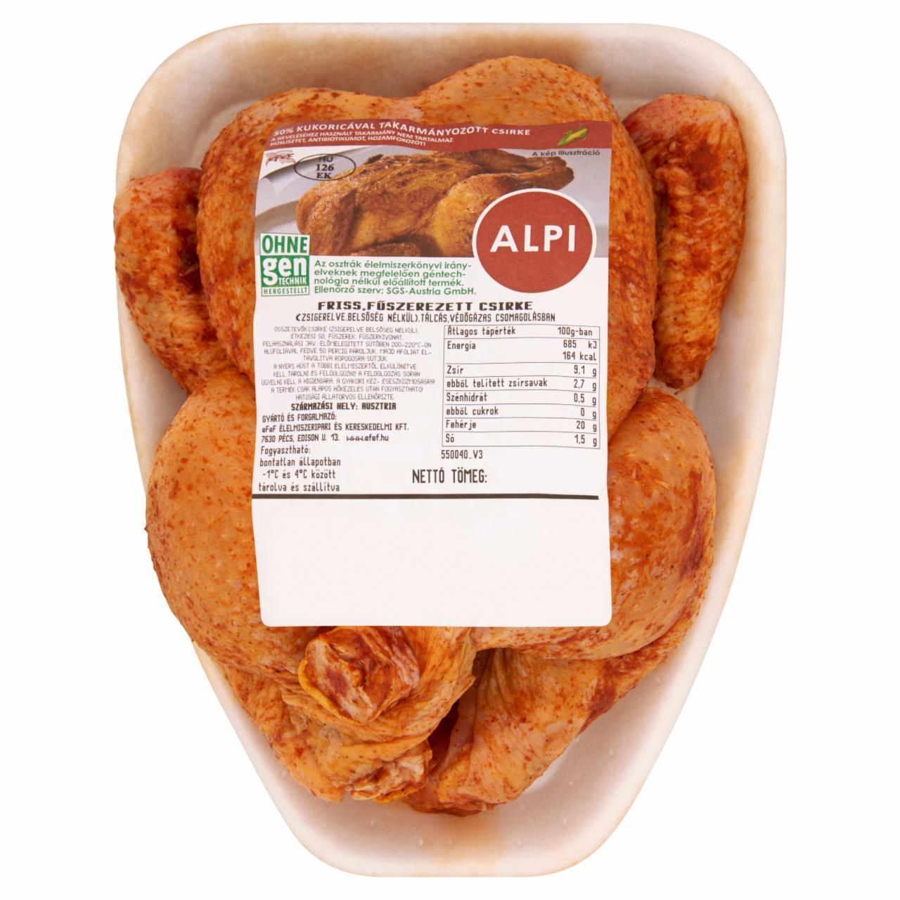 Képek - Alpi friss, fűszerezett csirke