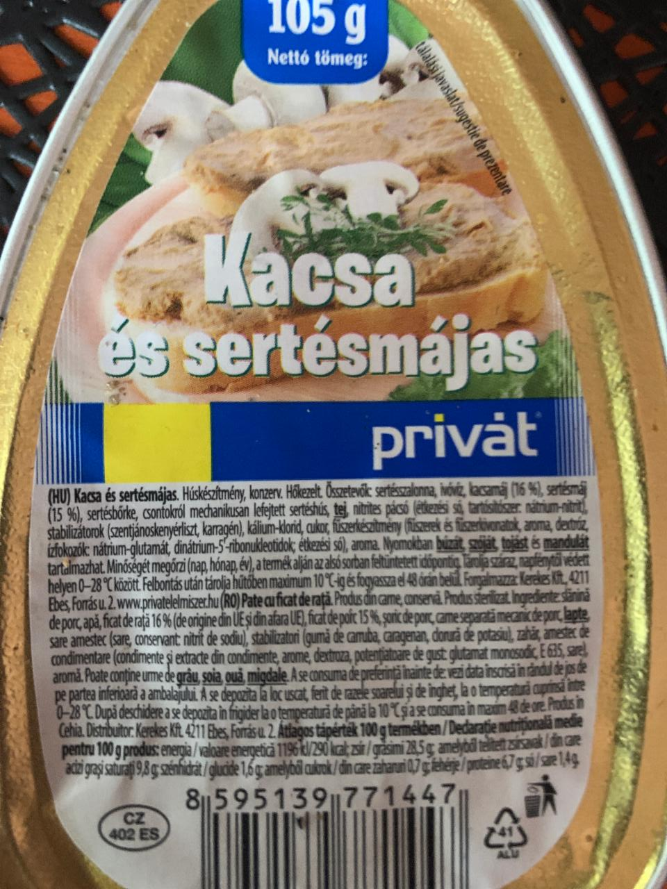 Képek - Kacsa és sertésmájas Privát