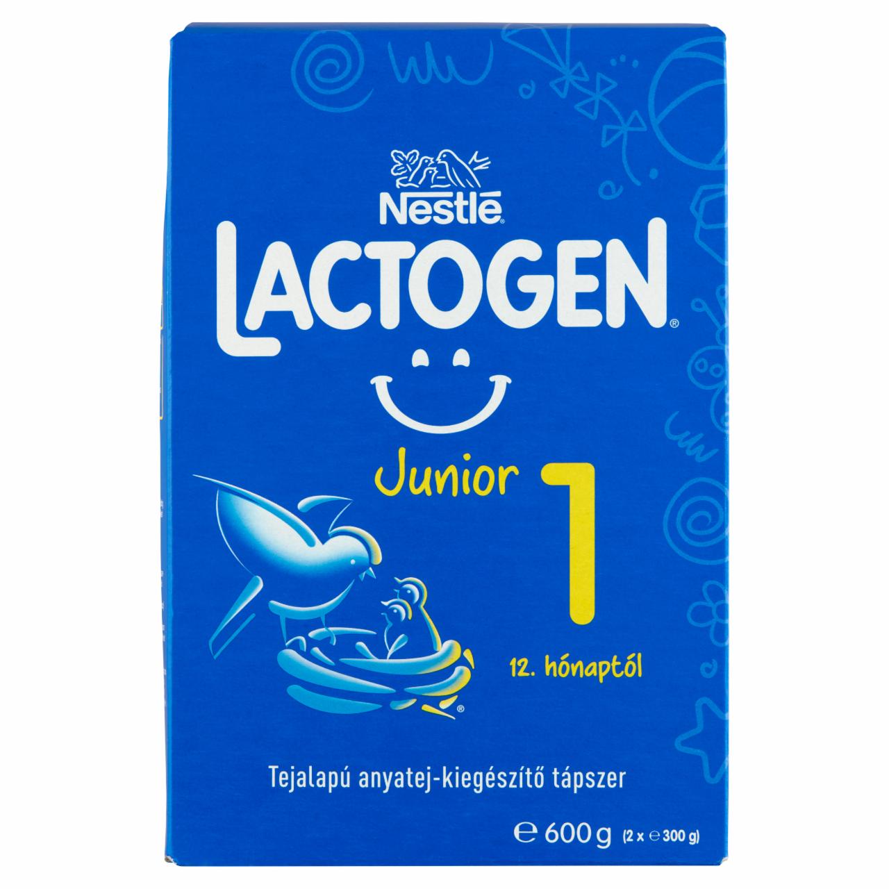 Képek - Nestlé Lactogen Junior 1 tejalapú anyatej-kiegészítő tápszer 12. hónaptól 2 x 300 g (600 g)