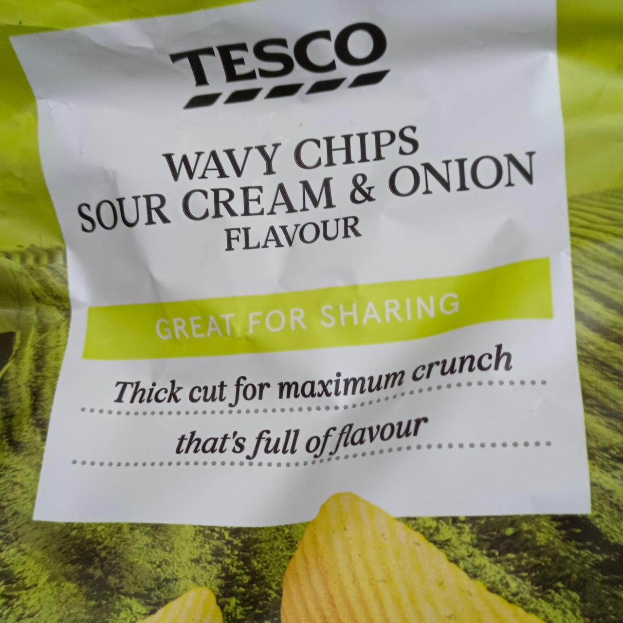 Képek - Wavy Chips Sour Cream & Onion Flavour Tesco