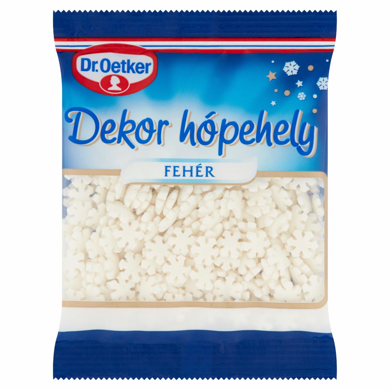 Képek - Dr. Oetker Dekor hópehely fehér 30 g