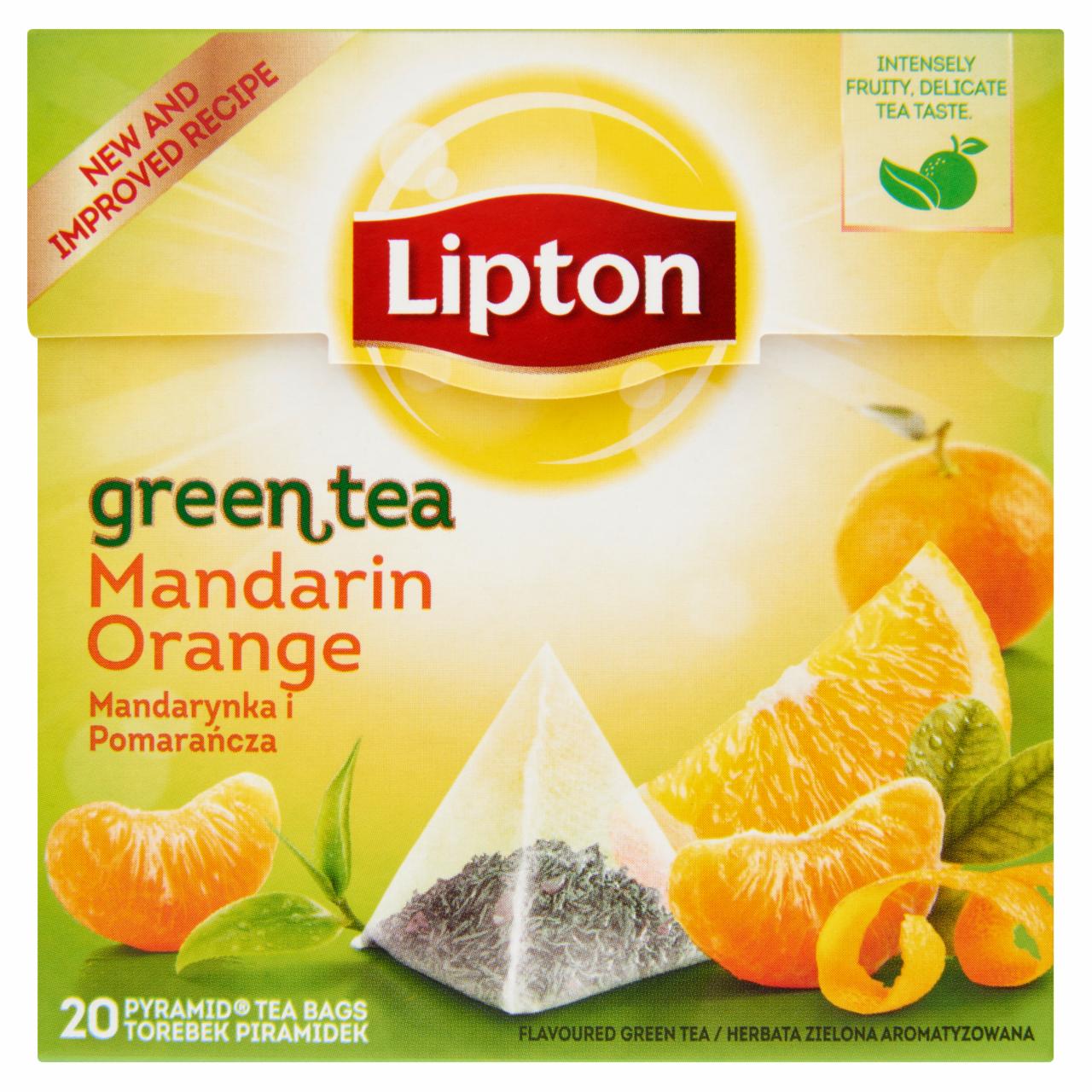 Képek - Lipton mandarin-narancs zöld tea 20 piramis filter
