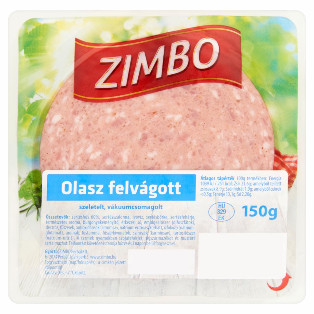 Képek - Zimbo olasz felvágott 150 g