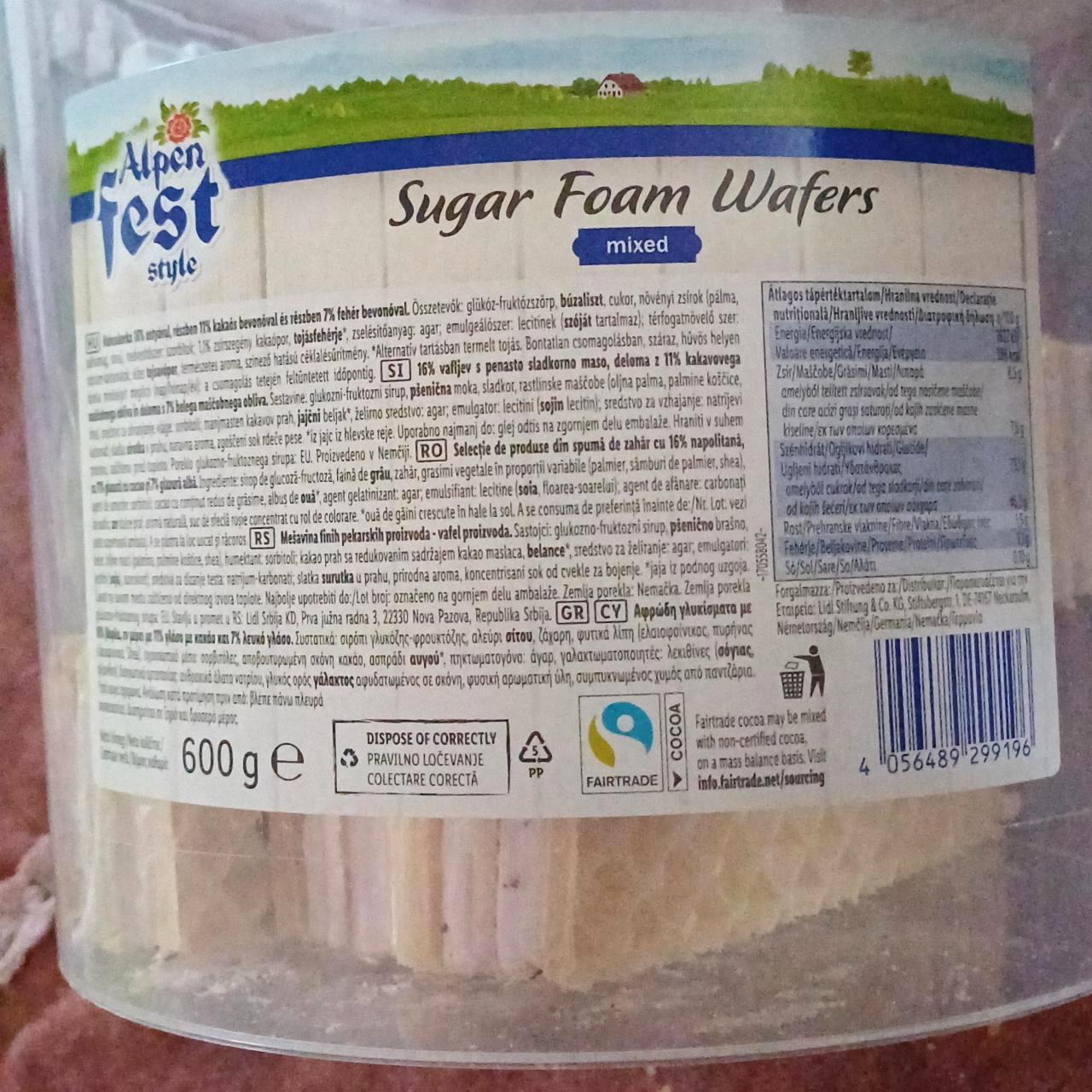 Képek - Sugar foam wafers mixed Alpen fest style