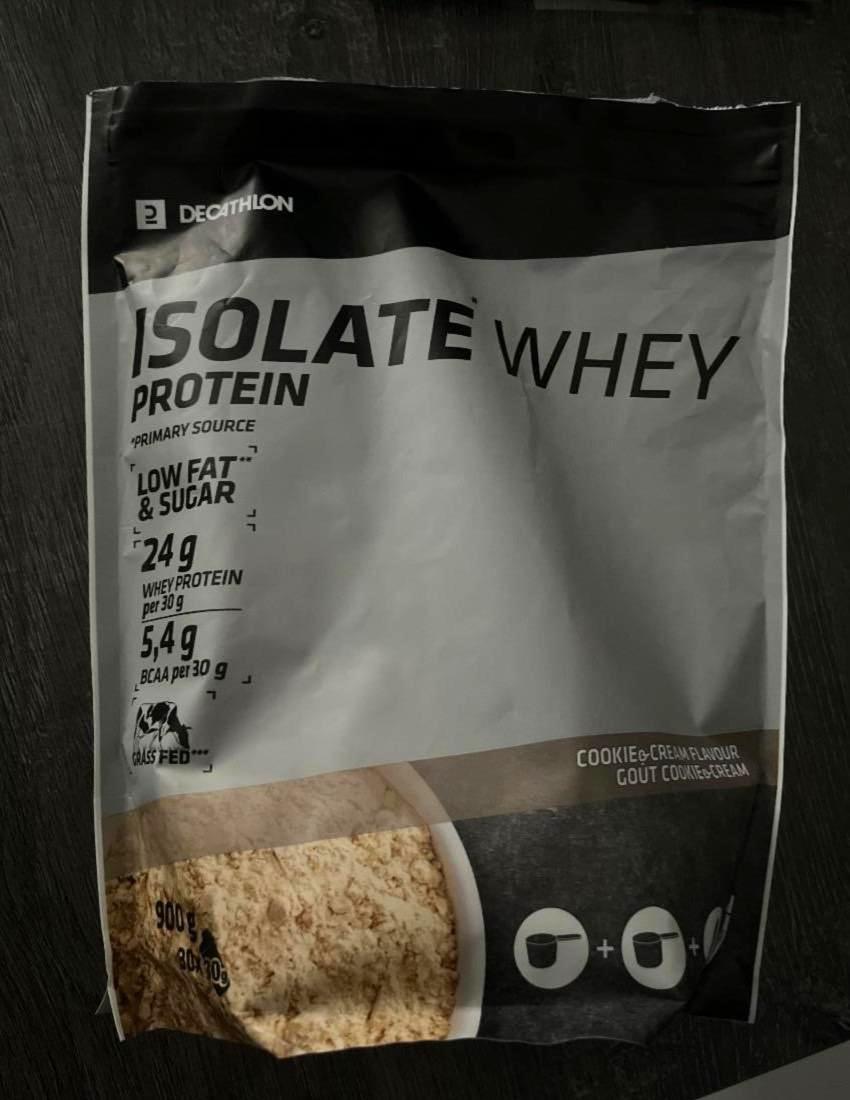 Képek - Isolate whey protein Cookie & cream flavour Decathlon