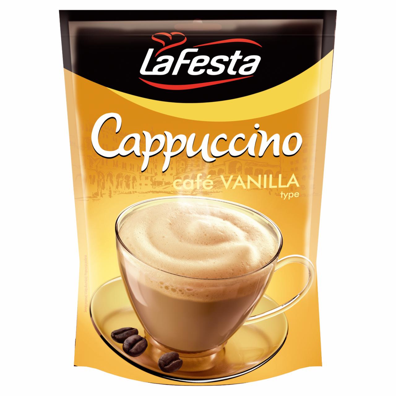 Képek - La Festa Cappuccino vanília ízű instant kávéitalpor 100 g