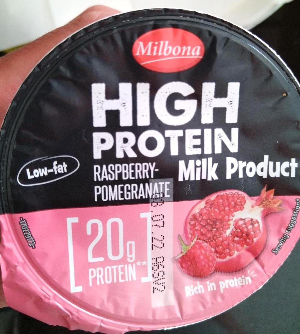 Képek - High protein túrókrém Málna-gránátalma Milbona