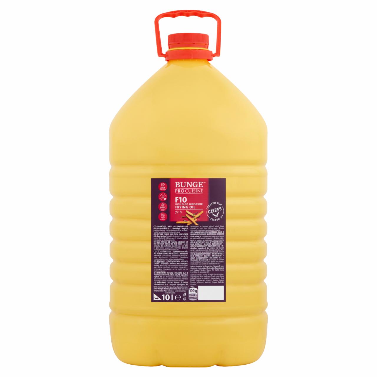 Képek - Bunge ProCuisine F10 finomított nagy olajsavtartalmú napraforgó étolaj 10 l