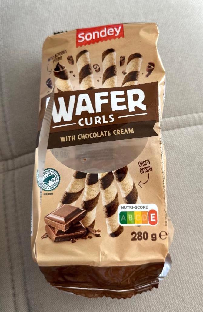 Képek - Wafer Curls with chocolate cream Sondey