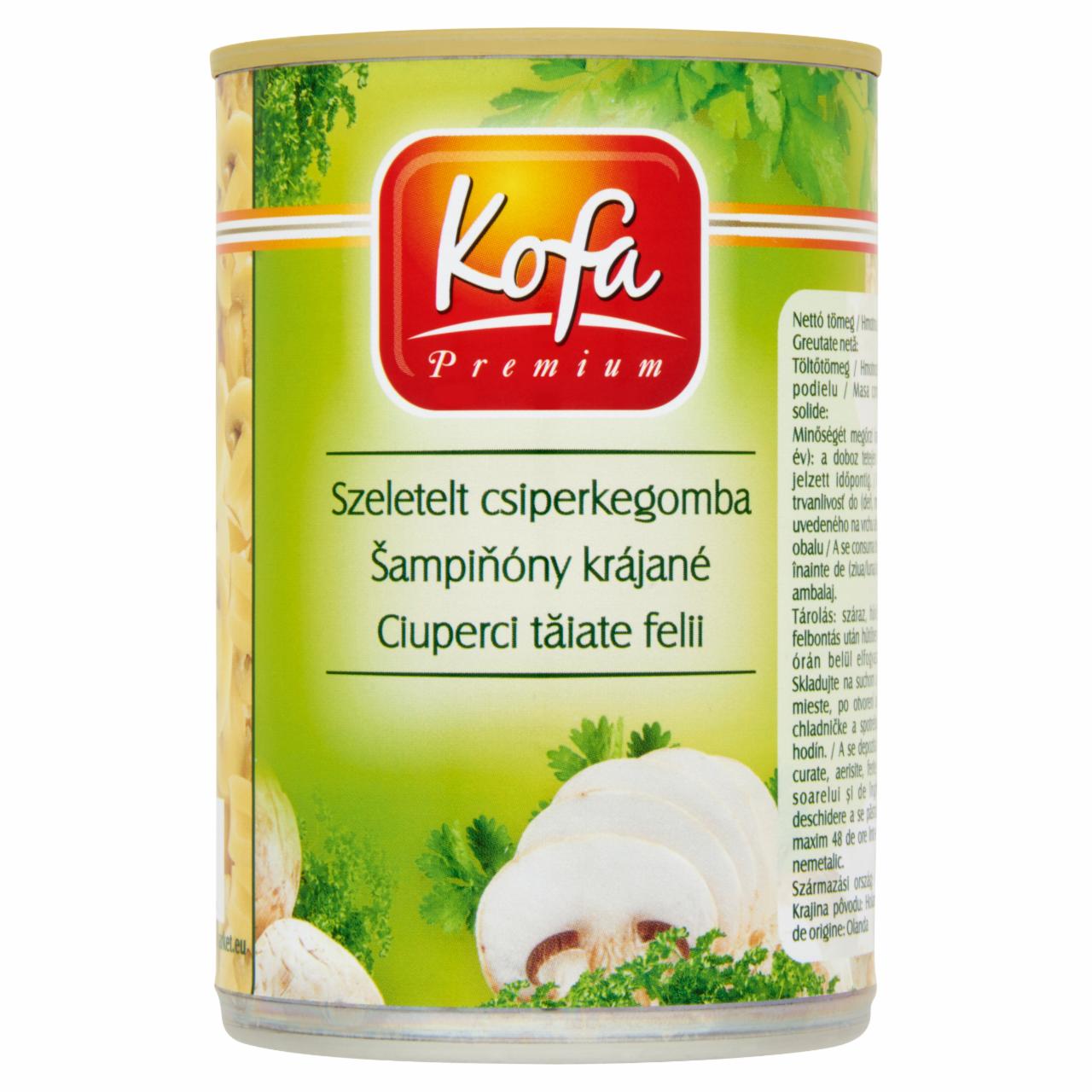 Képek - Kofa Premium szeletelt csiperkegomba 400 g