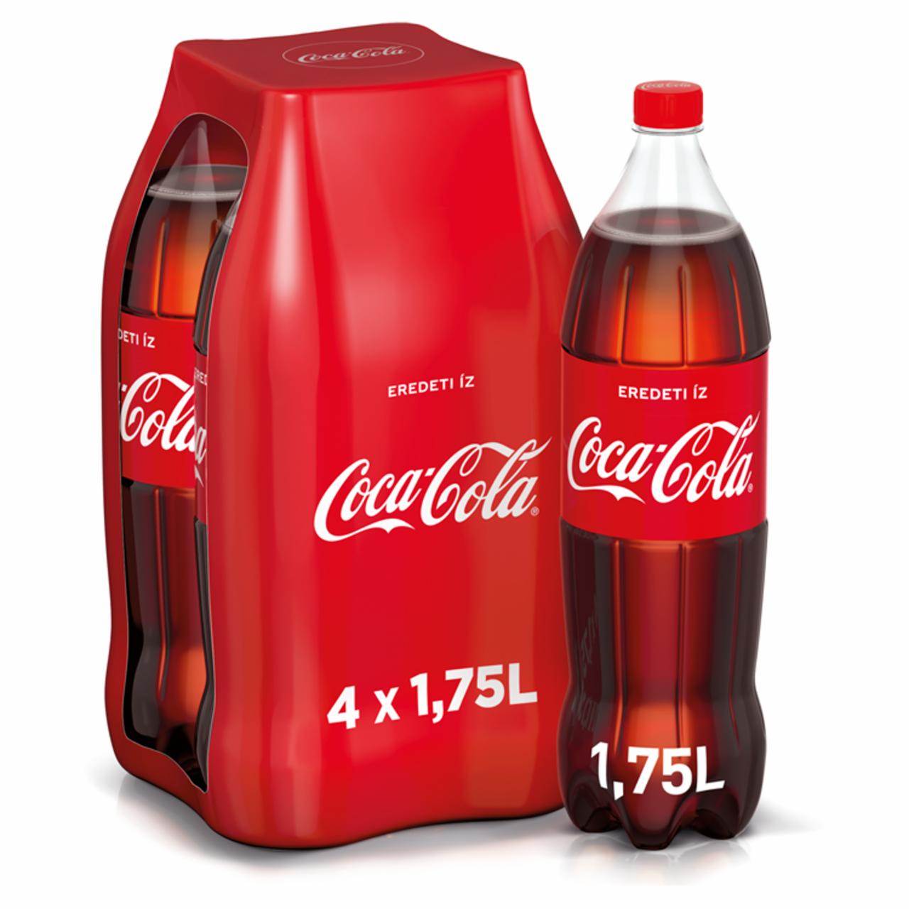 Képek - Coca-Cola colaízű szénsavas üdítőital 4 x 1,75 l