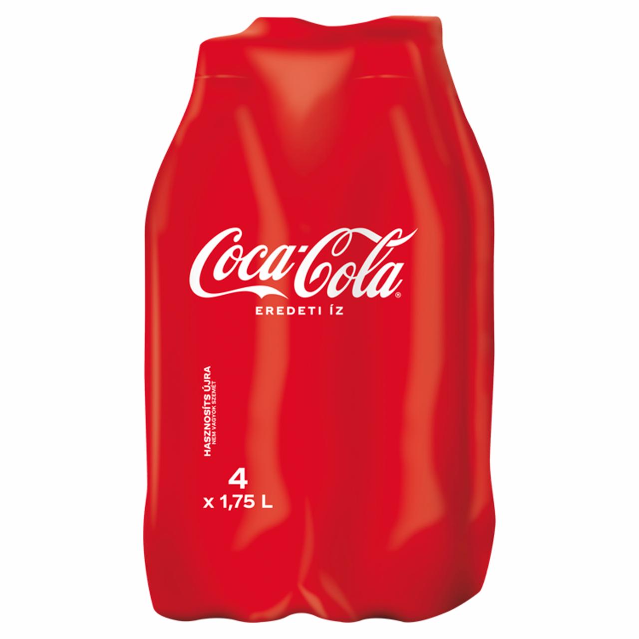 Képek - Coca-Cola colaízű szénsavas üdítőital 4 x 1,75 l