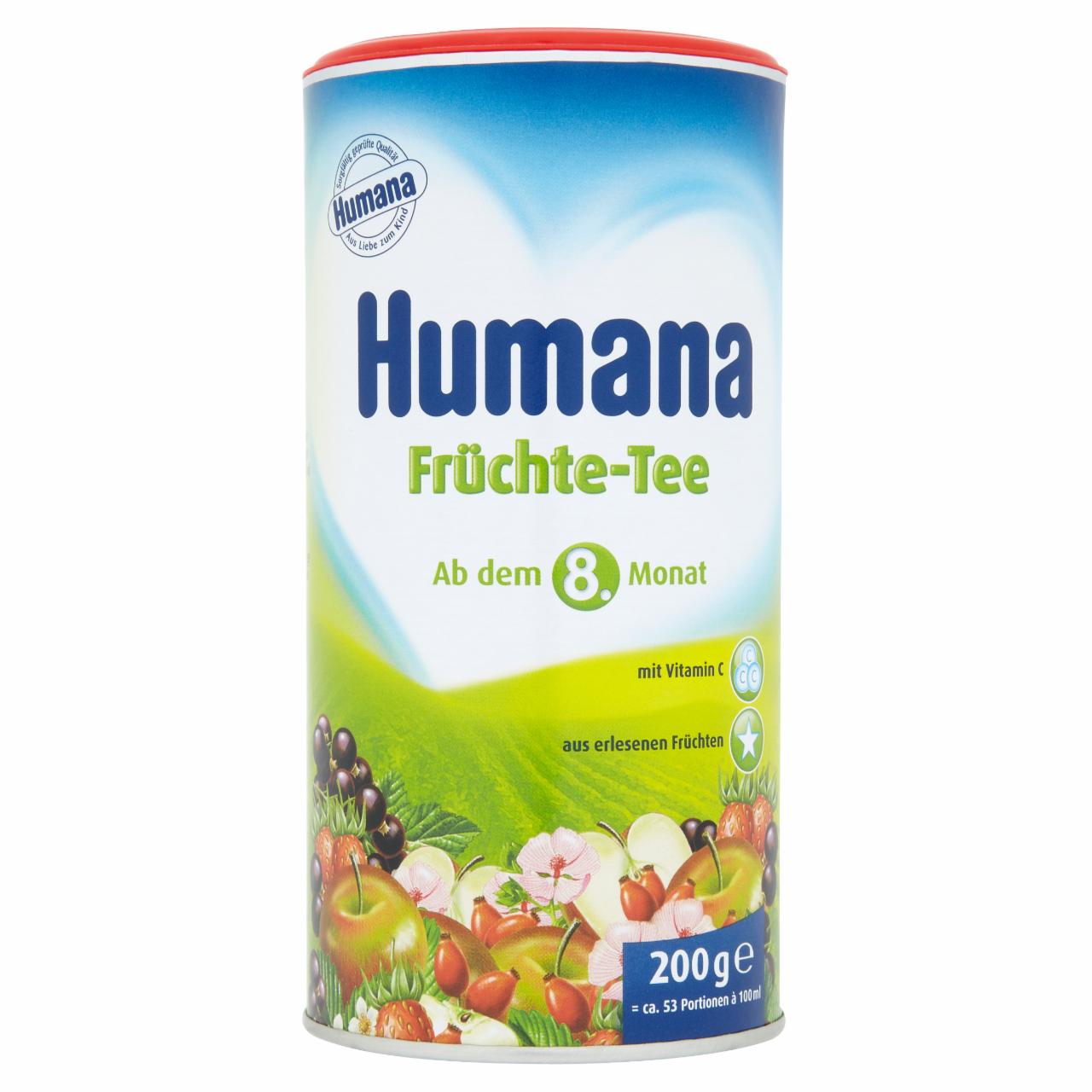 Képek - Humana gyümölcstea granulátum 8 hónapos kortól 200 g