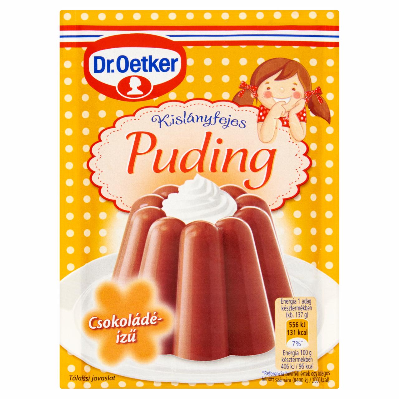 Képek - Dr. Oetker Kislányfejes Puding csokoládéízű pudingpor 40 g