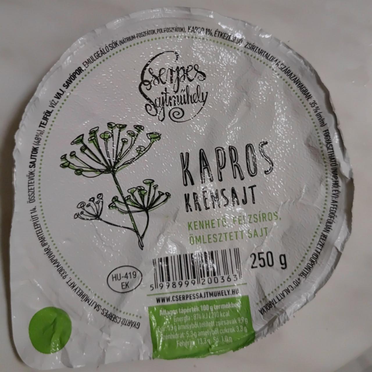 Képek - Kapros krémsajt Cserpes sajtműhely