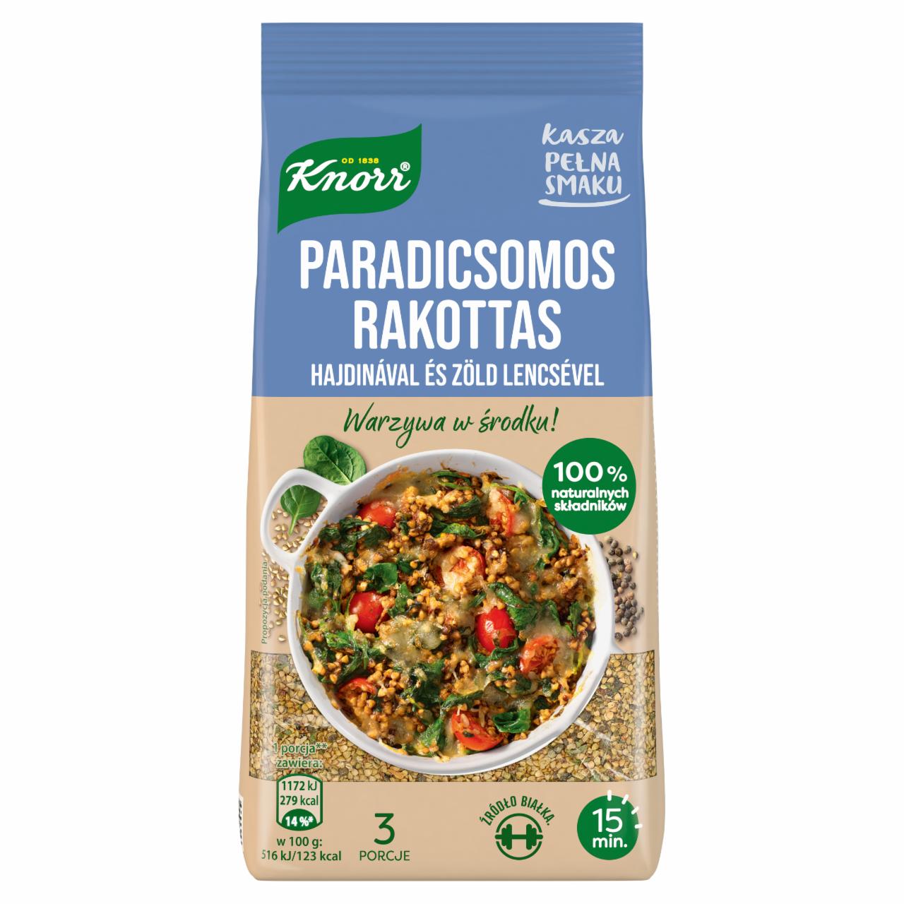 Képek - Knorr paradicsomos rakottas alap hajdinával és zöld lencsével 150 g