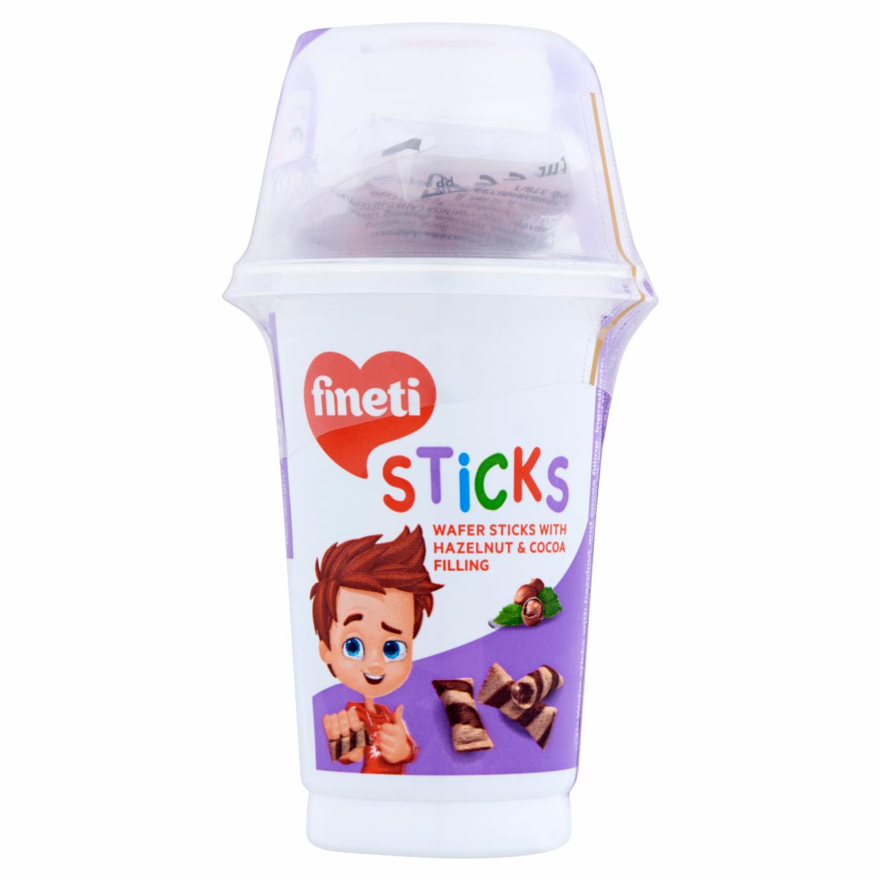 Képek - Fineti Sticks mogyorós és kakaós krémmel töltött ostya 45 g