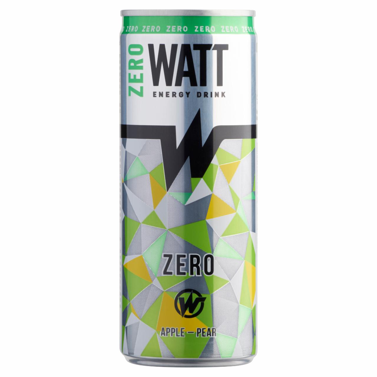 Képek - Watt Zero energiamentes alma-körte ízű szénsavas üdítőital édesítőszerekkel 250 ml