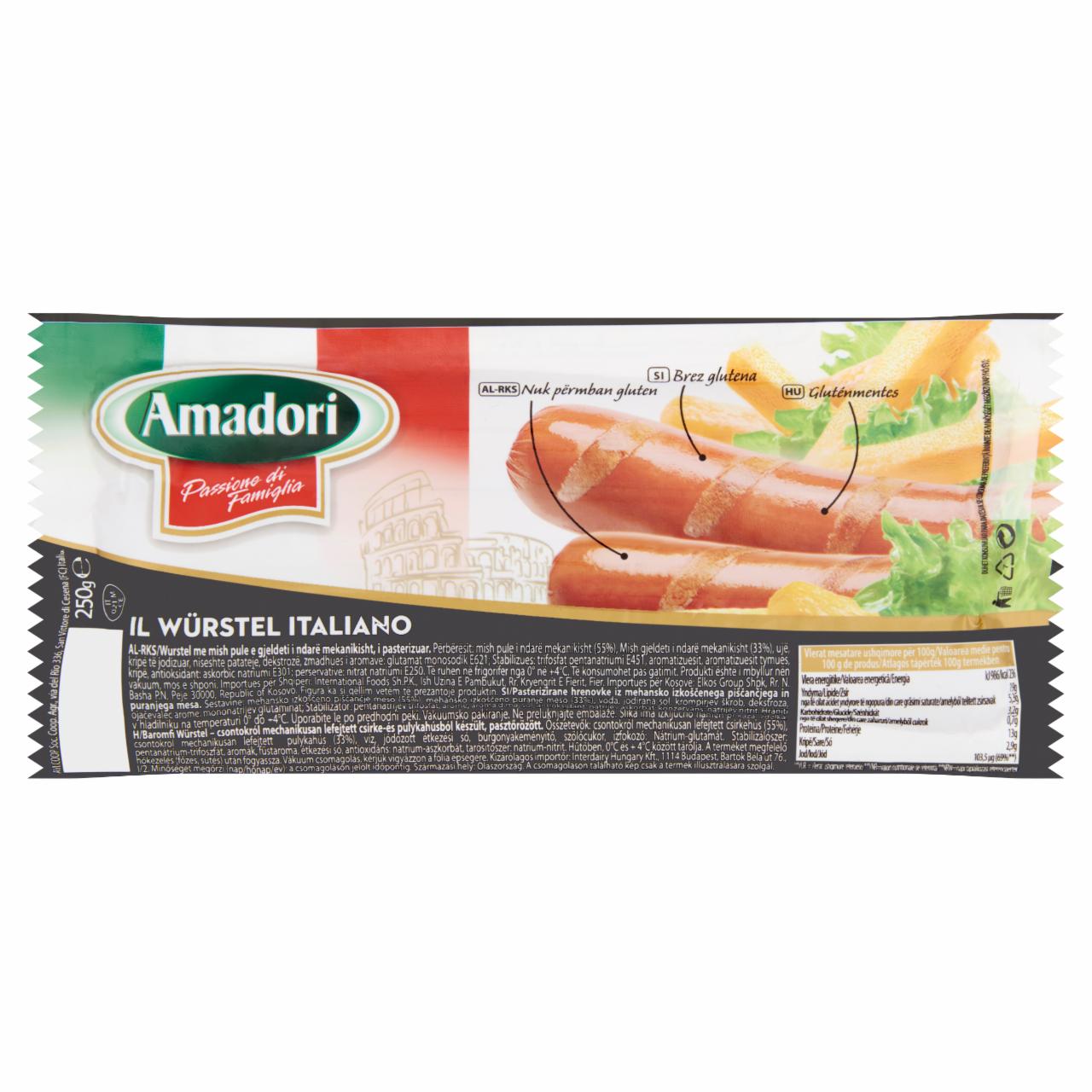 Képek - Amadori baromfi Würstel 250 g