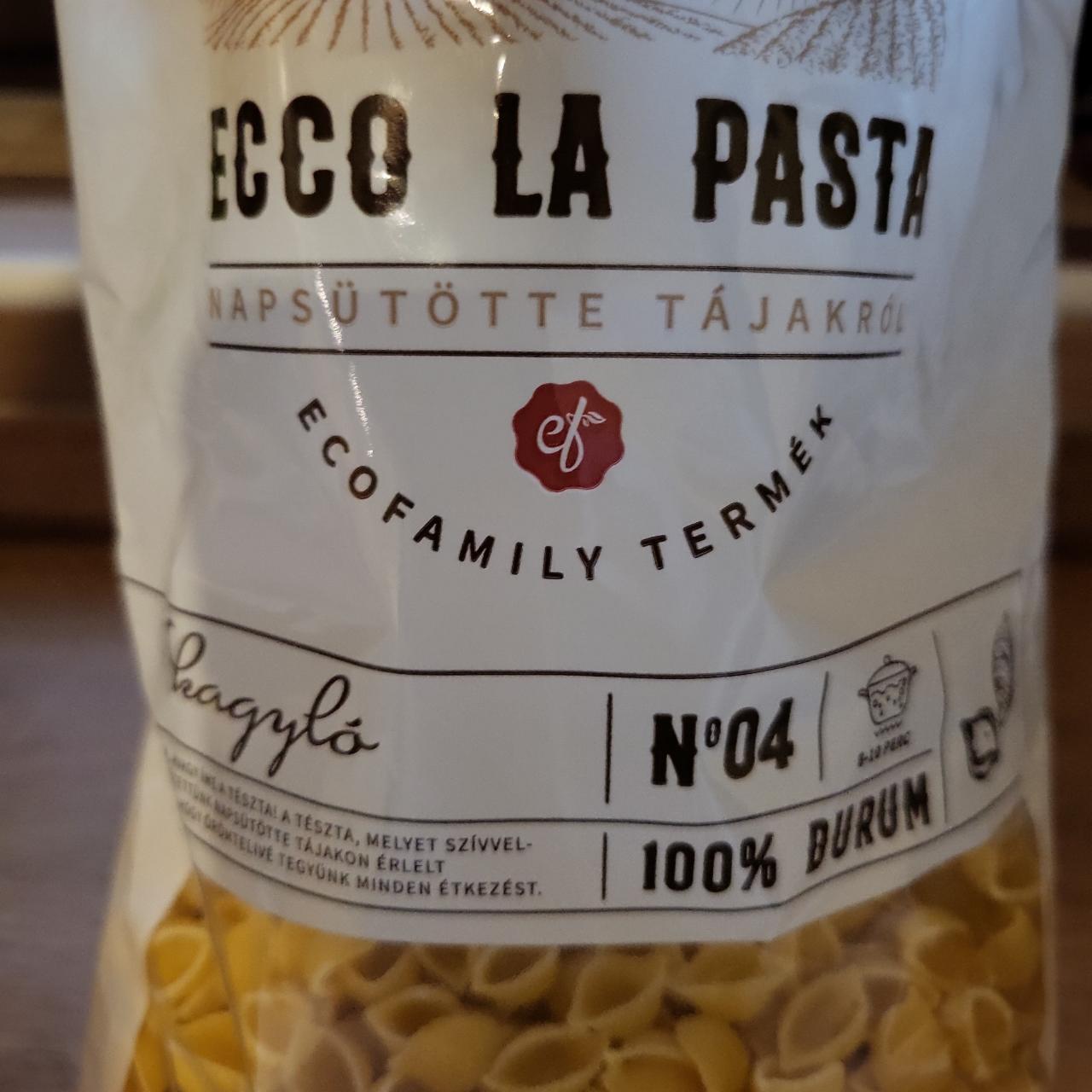 Képek - Ecco la Pasta 100% durum kagylótészta