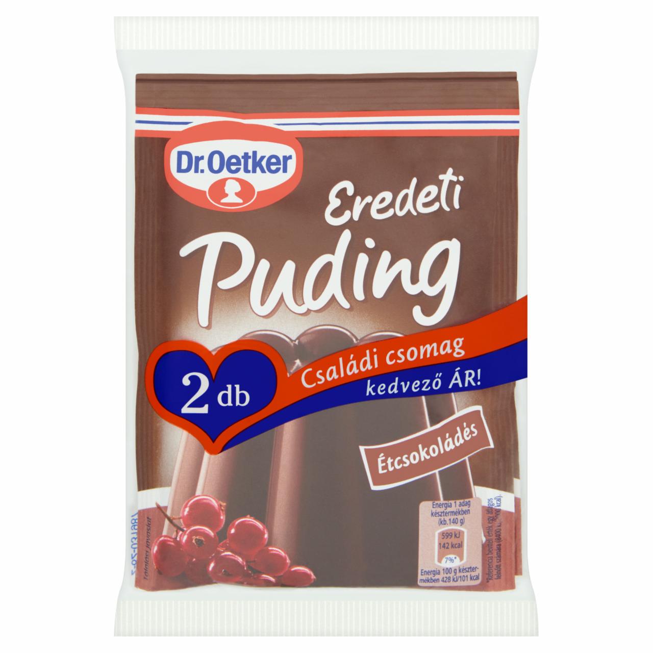 Képek - Dr. Oetker Eredeti Puding étcsokoládés pudingpor 2 x 52 g