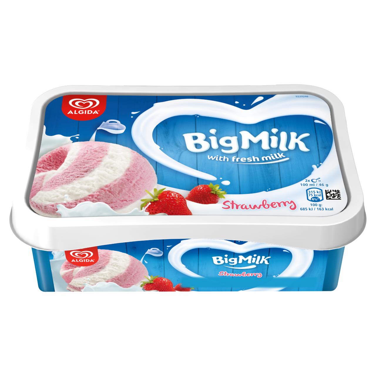Képek - Big Milk joghurtos jégkrém epres szósszal 1000 ml