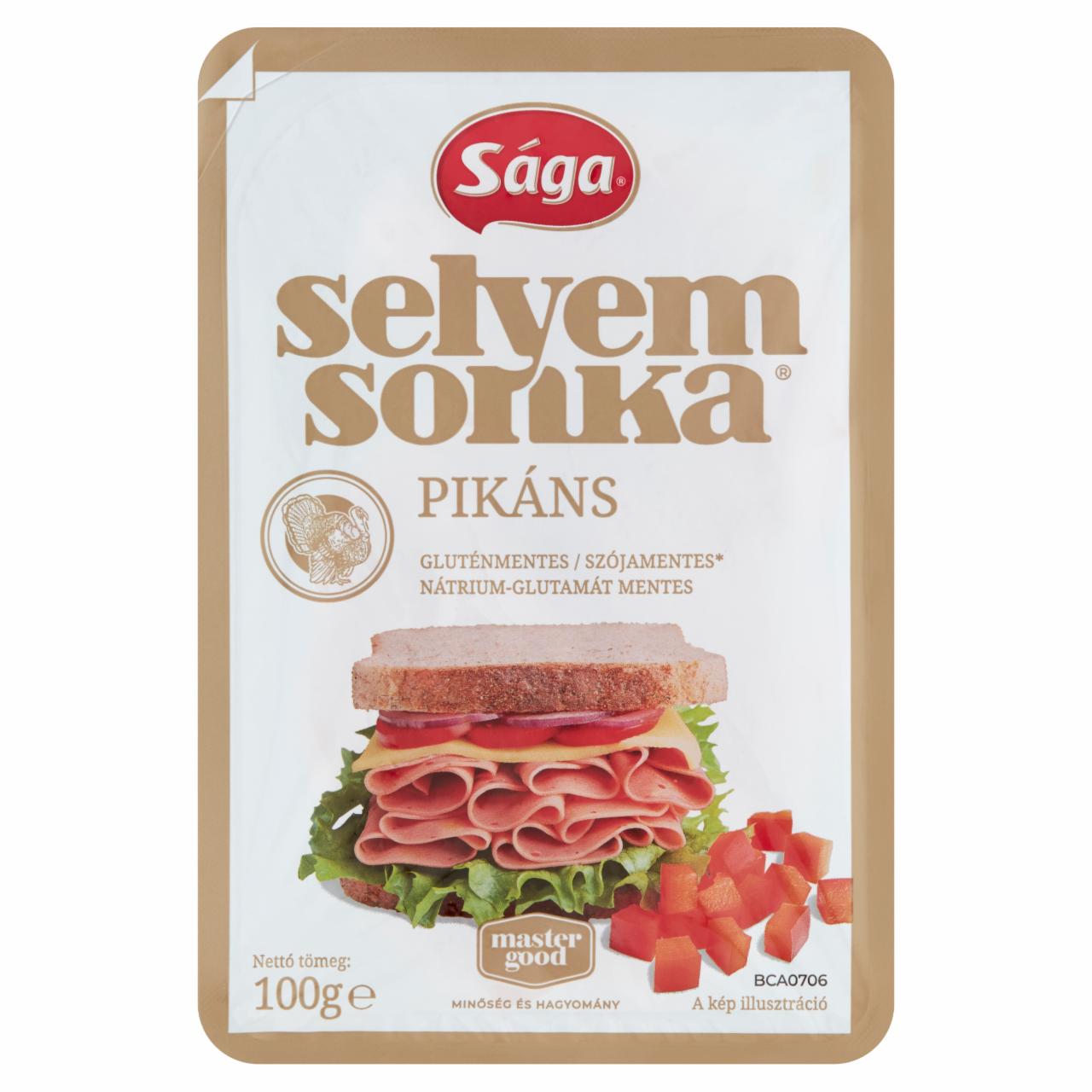 Képek - Sága szeletelt, pikáns selyemsonka 100 g