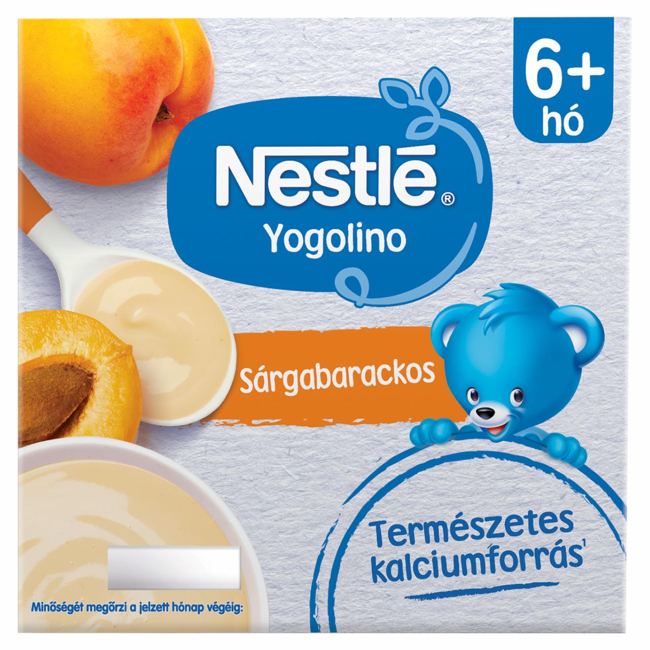 Képek - Nestlé Yogolino tejalapú sárgabarackos bébidesszert 6+ hó 4 x 100 g (400 g)