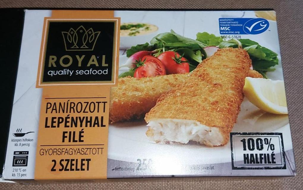 Képek - Panírozott Lepényhal Filé Royal quality seafood