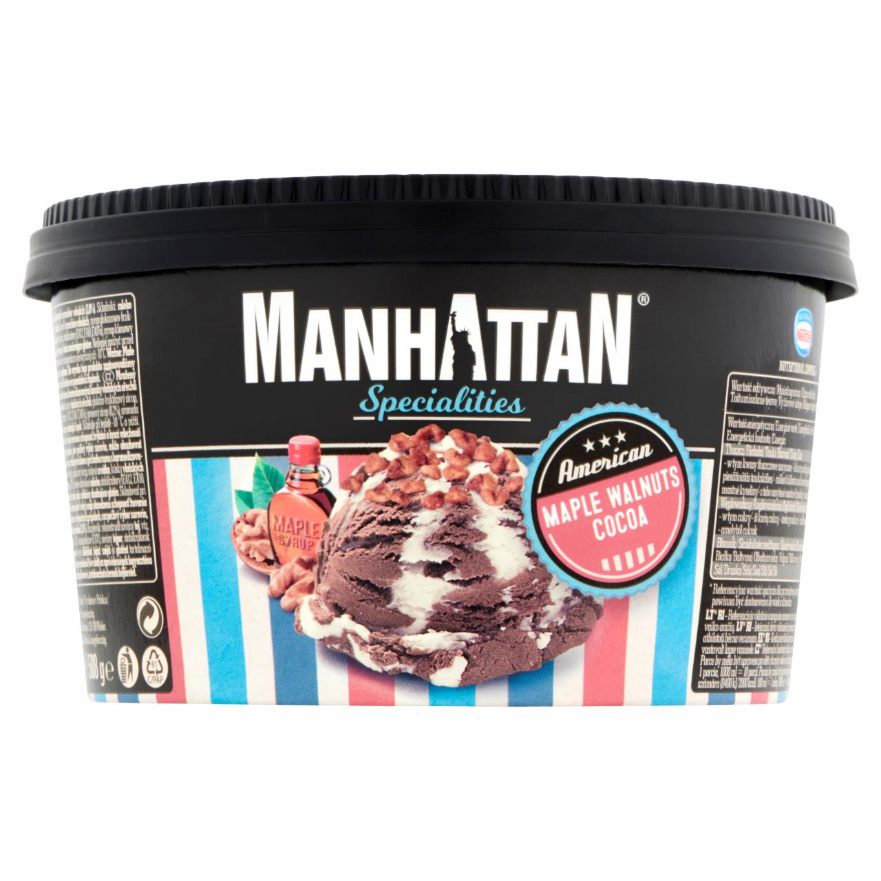 Képek - Manhattan Specialities juharszirupos és rumos ízű kakaós jégkrém karamellizált diódarabokkal 1000 ml