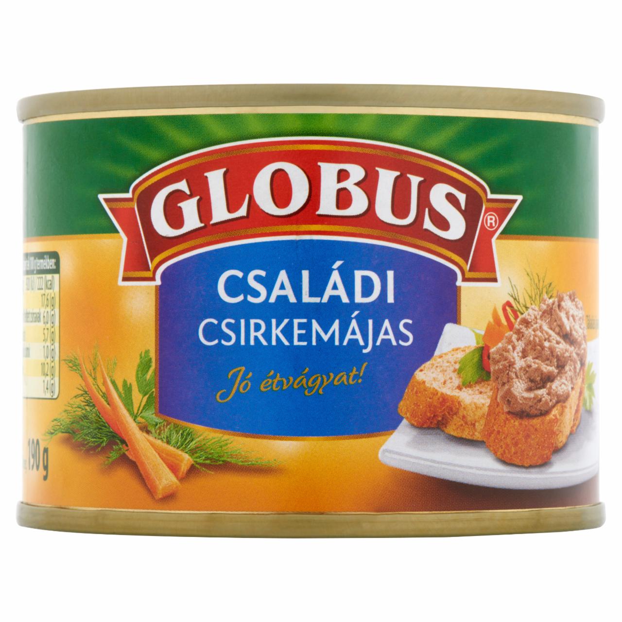 Képek - Globus családi csirkemájas 190 g