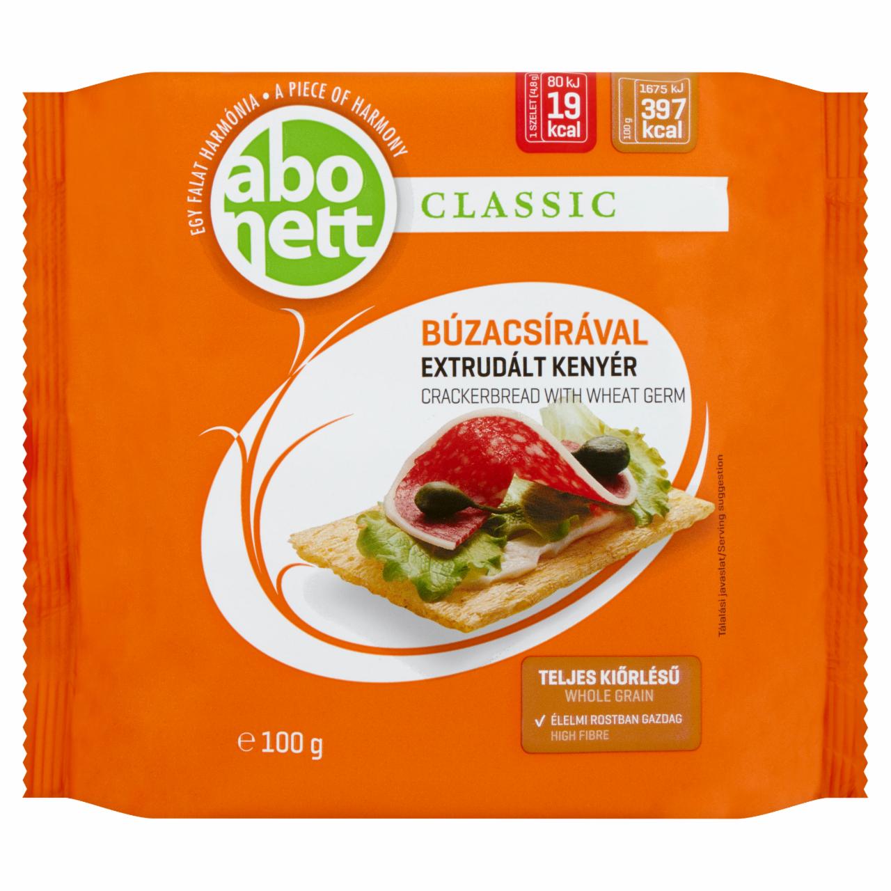 Képek - Abonett Classic extrudált kenyér búzacsírával 100 g