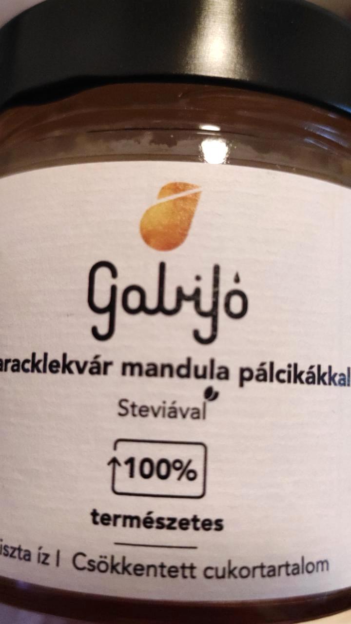 Képek - Baracklekvár mandula pálcikákkal steviával Gabijó